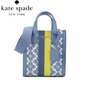 NWT KATE SPADE
Mini‎ Manhattan Spade Flower Jacquard Tote